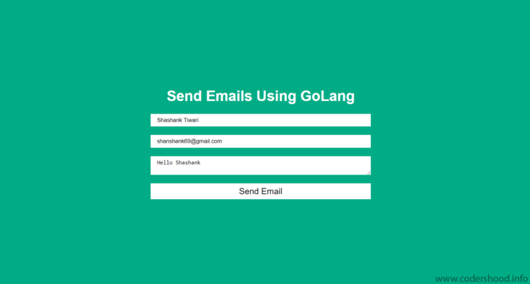 How to Send e-mail using GoLang